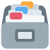Card File Box emoji, Twitter / X, Twemoji 16