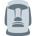 Moai emoji, Twitter / X, Twemoji 16