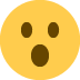 Face with Open Mouth emoji, Twitter / X, Twemoji 16
