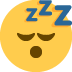 Sleeping Face emoji, Twitter / X, Twemoji 16