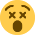 Face with Crossed-out Eyes emoji, Twitter / X, Twemoji 16