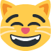 Grinning Cat with Smiling Eyes emoji, Twitter / X, Twemoji 16