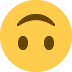 Upside-down Face emoji, Twitter / X, Twemoji 16