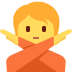 Person Gesturing No emoji, Twitter / X, Twemoji 16