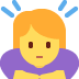 Woman Bowing emoji, Twitter / X, Twemoji 16