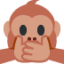 Speak-no-evil Monkey emoji, Twitter / X, Twemoji 16