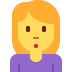 Woman Pouting emoji, Twitter / X, Twemoji 16