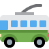 Trolleybus emoji, Twitter / X, Twemoji 16