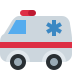 Ambulance emoji, Twitter / X, Twemoji 16