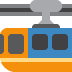 Suspension Railway emoji, Twitter / X, Twemoji 16