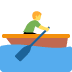 Man Rowing Boat emoji, Twitter / X, Twemoji 16