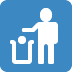 Litter In Bin Sign emoji, Twitter / X, Twemoji 16