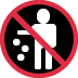 No Littering emoji, Twitter / X, Twemoji 16