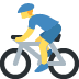 Man Biking emoji, Twitter / X, Twemoji 16