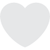White Heart emoji, Twitter / X, Twemoji 16