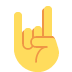 Sign of the Horns emoji, Twitter / X, Twemoji 16
