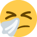 Sneezing Face emoji, Twitter / X, Twemoji 16