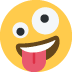 Zany Face emoji, Twitter / X, Twemoji 16