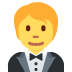 Person in Tuxedo emoji, Twitter / X, Twemoji 16