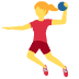 Woman Playing Handball emoji, Twitter / X, Twemoji 16