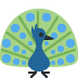 Peacock emoji, Twitter / X, Twemoji 16
