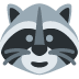 Raccoon emoji, Twitter / X, Twemoji 16