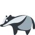 Badger emoji, Twitter / X, Twemoji 16