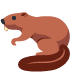Beaver emoji, Twitter / X, Twemoji 16