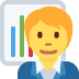 Office Worker emoji, Twitter / X, Twemoji 16