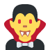 Man Vampire emoji, Twitter / X, Twemoji 16