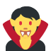 Vampire emoji, Twitter / X, Twemoji 16