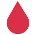 Drop Of Blood emoji, Twitter / X, Twemoji 16