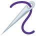 Sewing Needle emoji, Twitter / X, Twemoji 16
