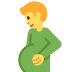 Pregnant Man emoji, Twitter / X, Twemoji 16