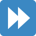 Fast-forward Button emoji, Twitter / X, Twemoji 16