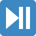 Play Or Pause Button emoji, Twitter / X, Twemoji 16