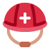 Rescue Worker’s Helmet emoji, Twitter / X, Twemoji 16