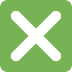 Cross Mark Button emoji, Twitter / X, Twemoji 16