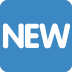 New Button emoji, Twitter / X, Twemoji 17
