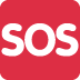 Sos Button emoji, Twitter / X, Twemoji 17