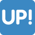 UP! Button emoji, Twitter / X, Twemoji 17