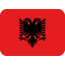 Flag: Albania emoji, Twitter / X, Twemoji 17