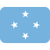 Flag: Micronesia emoji, Twitter / X, Twemoji 17