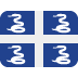 Flag: Martinique emoji, Twitter / X, Twemoji 17