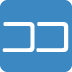 Japanese “here” Button emoji, Twitter / X, Twemoji 17