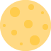 Full Moon emoji, Twitter / X, Twemoji 17