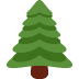 Evergreen Tree emoji, Twitter / X, Twemoji 17