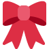 Ribbon emoji, Twitter / X, Twemoji 17