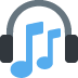 Headphone emoji, Twitter / X, Twemoji 17