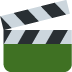 Clapper Board emoji, Twitter / X, Twemoji 17